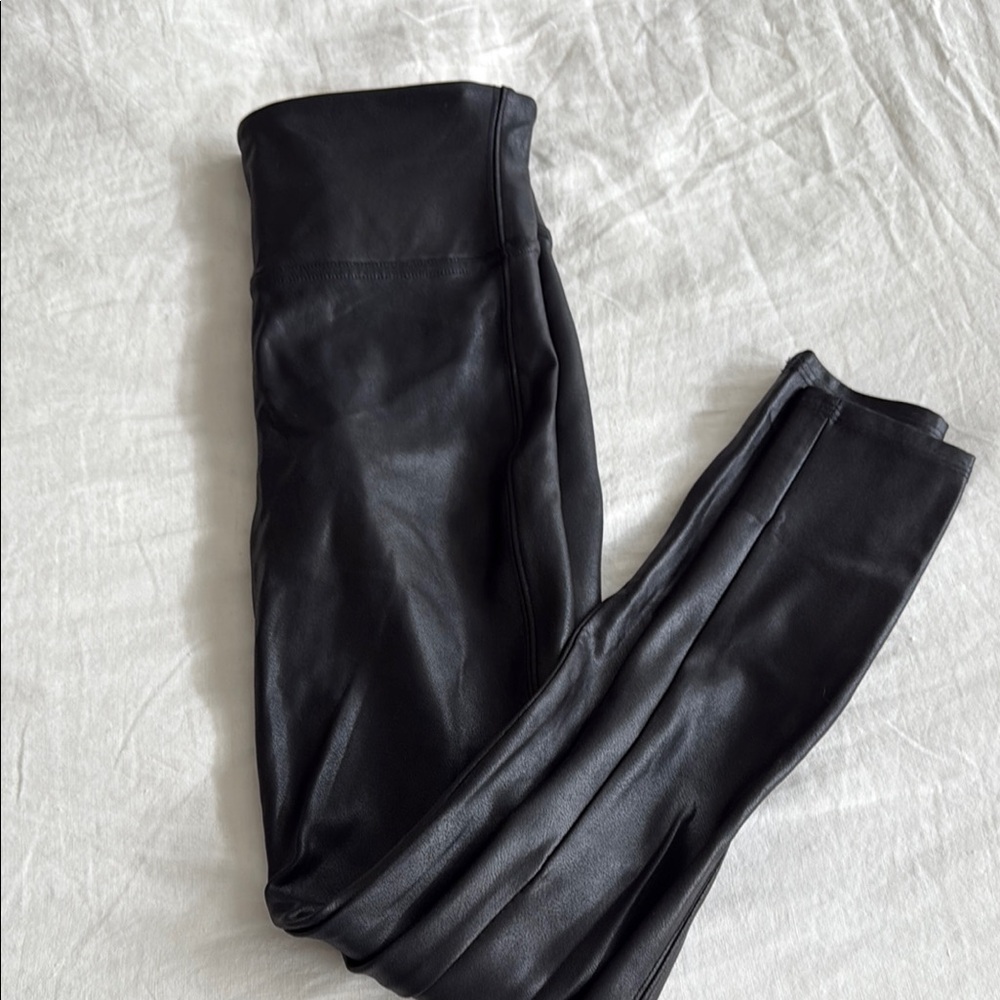 SPANX Glossy Black Leggings